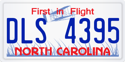 NC license plate DLS4395