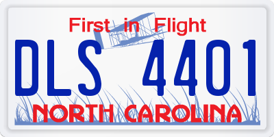 NC license plate DLS4401