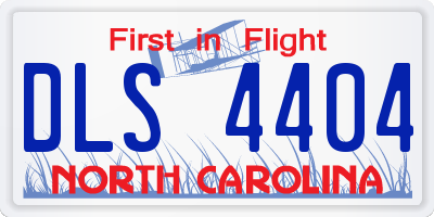 NC license plate DLS4404