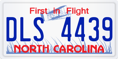 NC license plate DLS4439