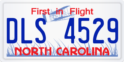 NC license plate DLS4529