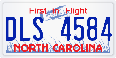 NC license plate DLS4584