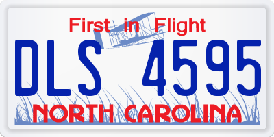 NC license plate DLS4595