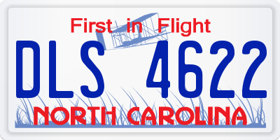 NC license plate DLS4622