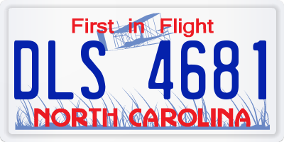 NC license plate DLS4681
