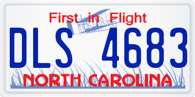 NC license plate DLS4683
