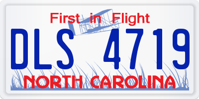 NC license plate DLS4719