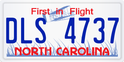 NC license plate DLS4737