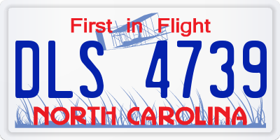 NC license plate DLS4739