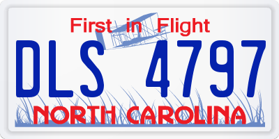 NC license plate DLS4797