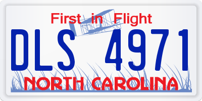 NC license plate DLS4971