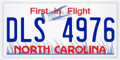 NC license plate DLS4976