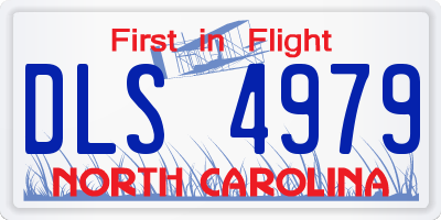 NC license plate DLS4979