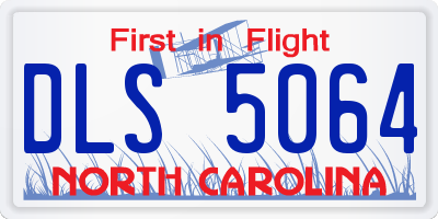 NC license plate DLS5064