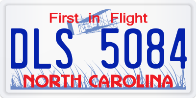 NC license plate DLS5084
