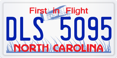 NC license plate DLS5095