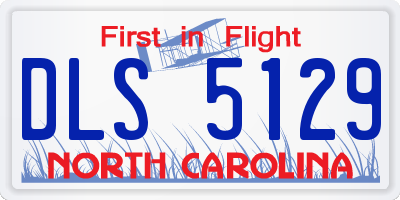 NC license plate DLS5129