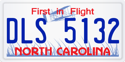 NC license plate DLS5132