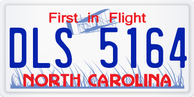NC license plate DLS5164