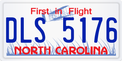 NC license plate DLS5176