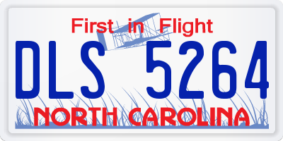 NC license plate DLS5264
