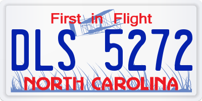 NC license plate DLS5272