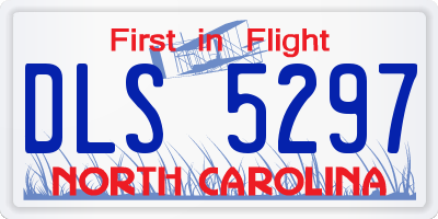 NC license plate DLS5297