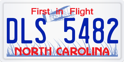 NC license plate DLS5482