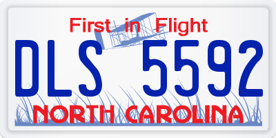 NC license plate DLS5592