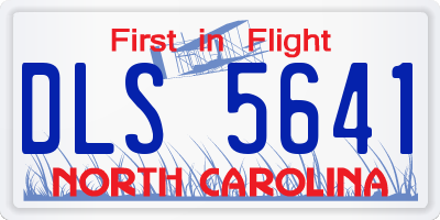 NC license plate DLS5641