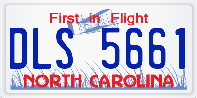 NC license plate DLS5661