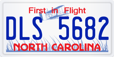 NC license plate DLS5682
