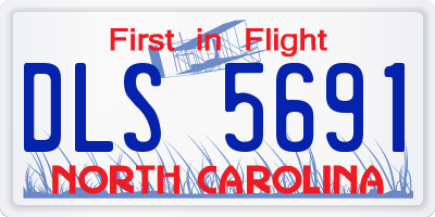 NC license plate DLS5691