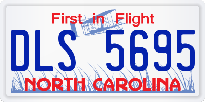 NC license plate DLS5695