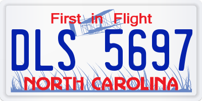 NC license plate DLS5697
