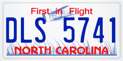 NC license plate DLS5741