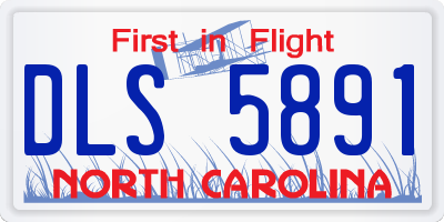 NC license plate DLS5891
