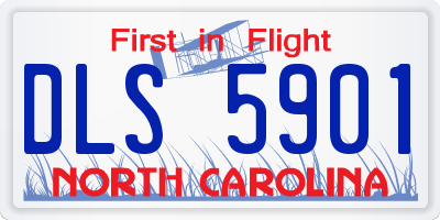 NC license plate DLS5901