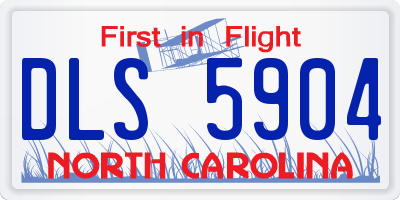 NC license plate DLS5904