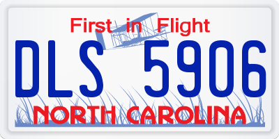 NC license plate DLS5906