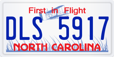NC license plate DLS5917