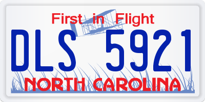 NC license plate DLS5921