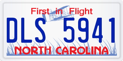 NC license plate DLS5941