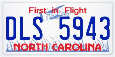 NC license plate DLS5943