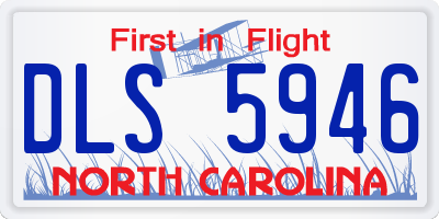 NC license plate DLS5946