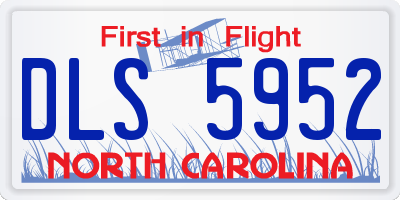 NC license plate DLS5952