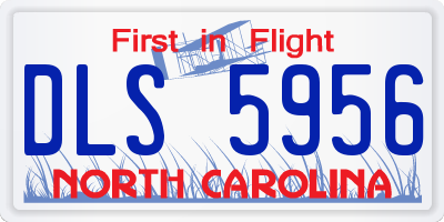 NC license plate DLS5956