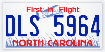 NC license plate DLS5964