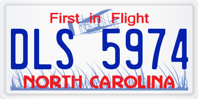 NC license plate DLS5974
