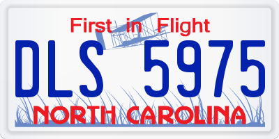 NC license plate DLS5975